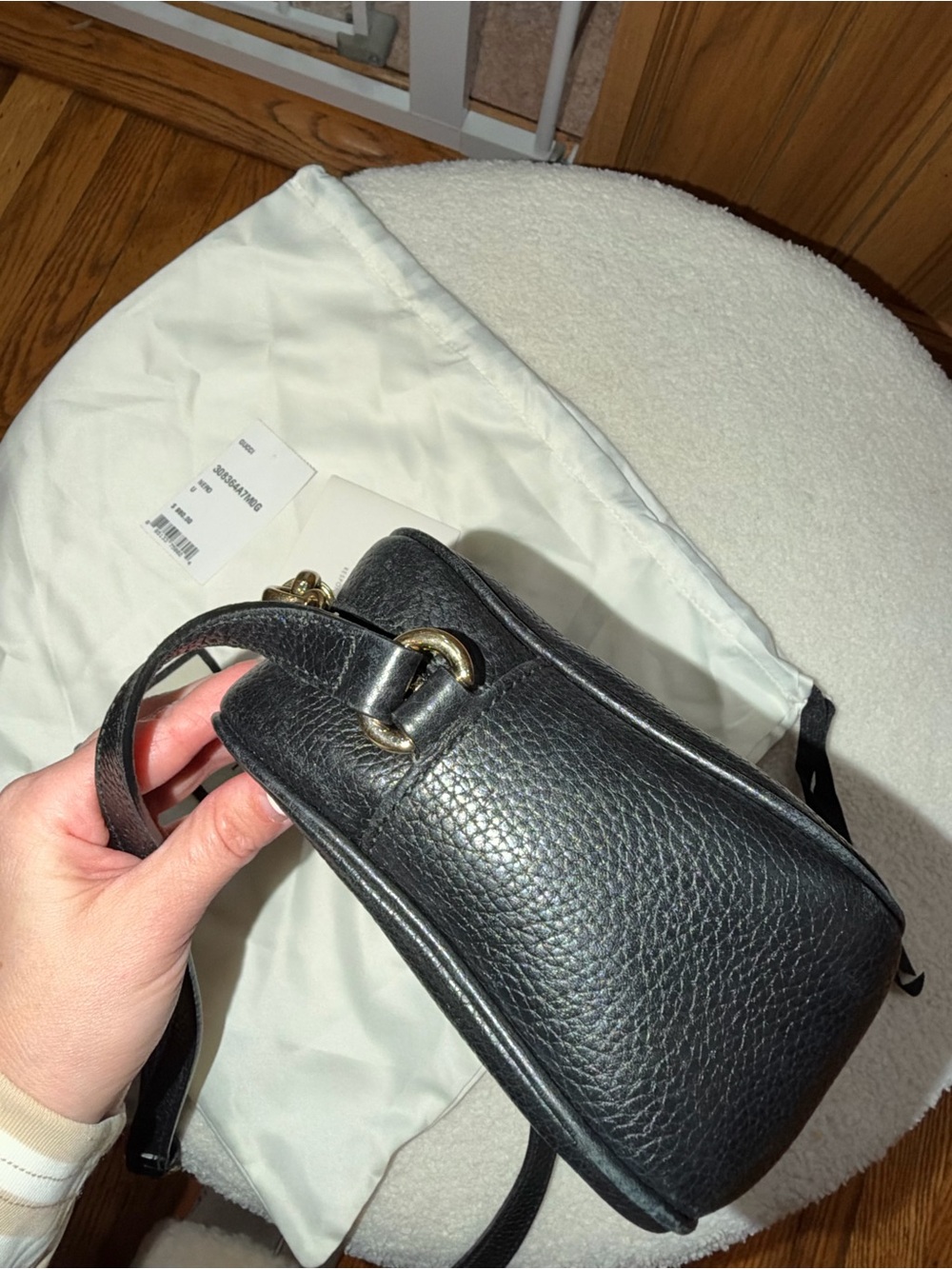 Gucci Soho Disco Black Leather Crossbody Bag - Picture 15 of 16
